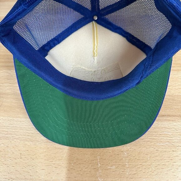 Vintage Prince Edward Island Canada Snapback Hat Adjustable Cap PEI Blue White - Picture 5 of 5